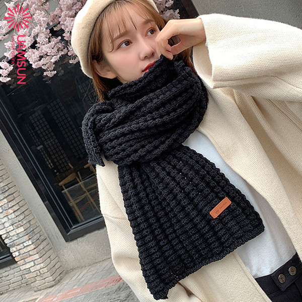 Kötött női téli sál tíz színben