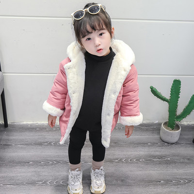 Μοντέρνο παιδικό μπουφαν με τρισδιάστατο στοιχείο και κουμπιά σε τρία χρώματα