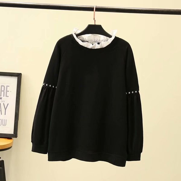 Καθημερινή γυναικεία μπλούζα με δαντέλα και μακριά μανίκια σε γκρι, πράσινο και μαύρο χρώμα