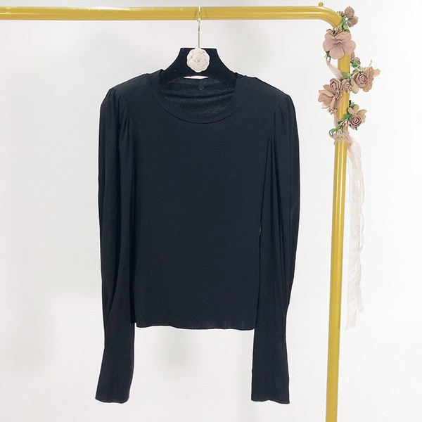 Casual Γυναικεία Μπλούζα με βολάν μανίκι σε Ροζ, Πράσινο, Μπλε και Μαύρο χρώμα