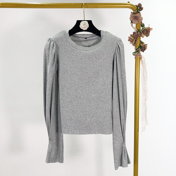 Casual Γυναικεία Μπλούζα με βολάν μανίκι σε Ροζ, Πράσινο, Μπλε και Μαύρο χρώμα