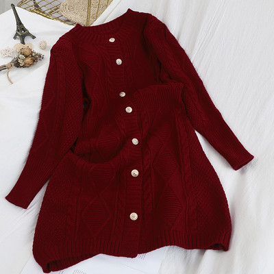 Νέο μοντέλο γυναικεία πλεκτή ζακέτα με κουμπιά σε διάφορα χρώματα