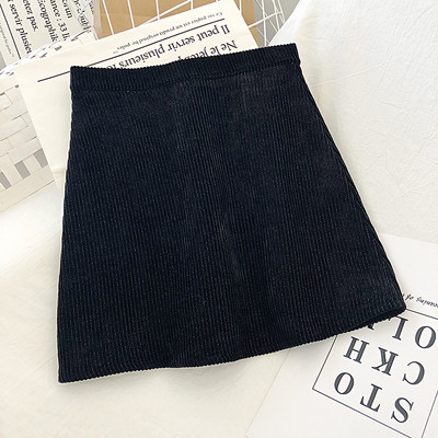 Retro stílusú női szoknya három színben, magas derékkal és cipzárral