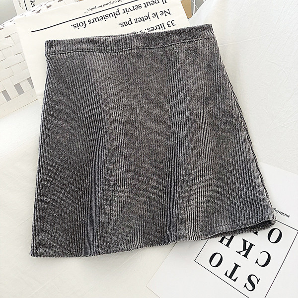 Retro stílusú női szoknya három színben, magas derékkal és cipzárral