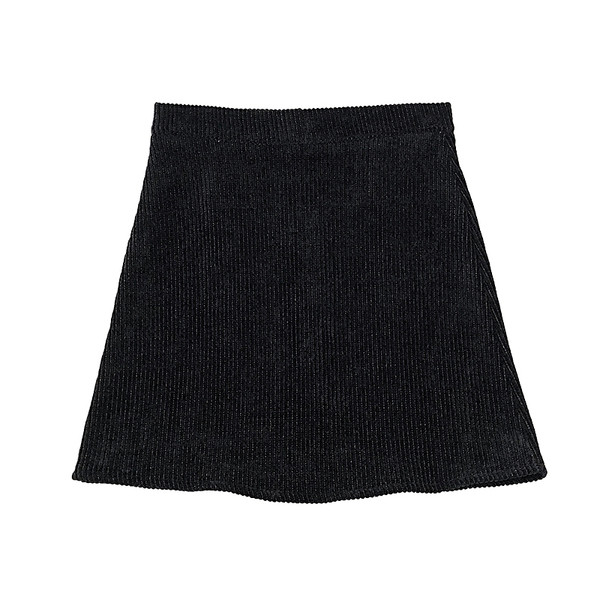 Retro stílusú női szoknya három színben, magas derékkal és cipzárral