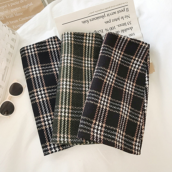 Retro stílusú női szoknya három színben A-vonallal és magas derékkal