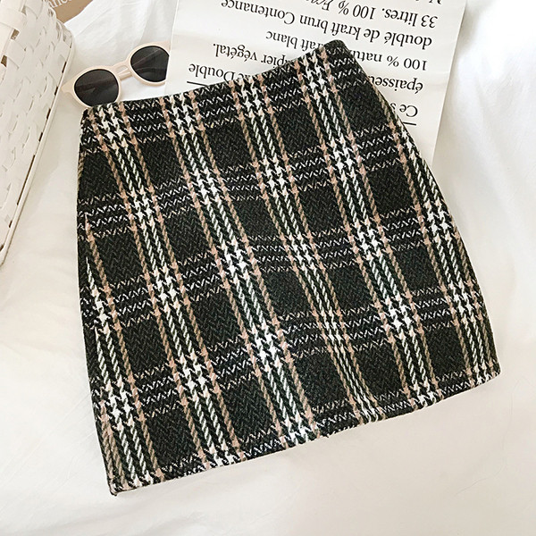 Retro stílusú női szoknya három színben A-vonallal és magas derékkal