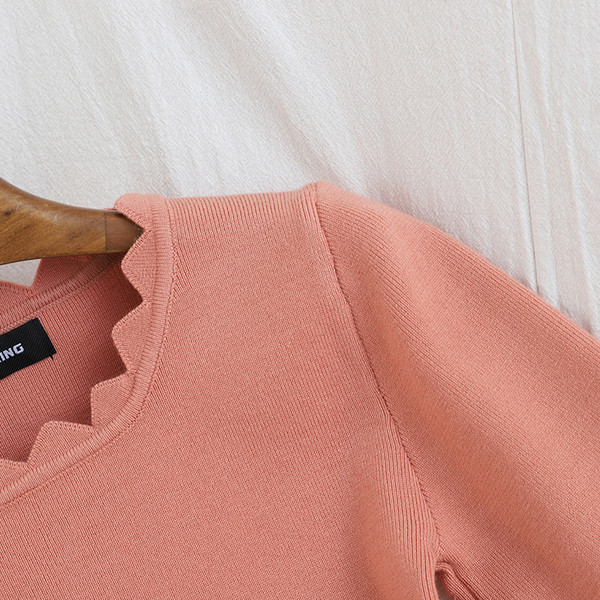 Γυναικείο casual φόρεμα O-Neck - Κόκκινο, μαύρο και ροζ χρώμα