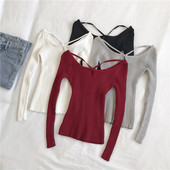 Lezser női blúz négy színben, hosszú ujjal és kerek nyakkivágással