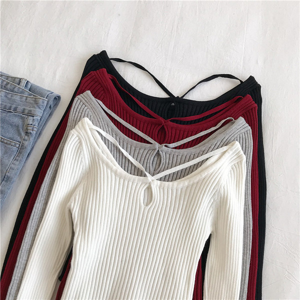 Lezser női blúz négy színben, hosszú ujjal és kerek nyakkivágással