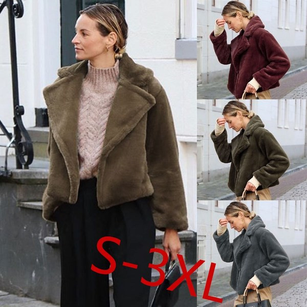 Palton de iarnă de damă modern fără închidere în șase culori