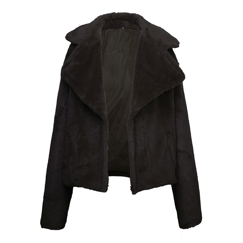 Palton de iarnă de damă modern fără închidere în șase culori