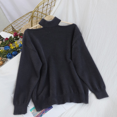 Μοντέρνο γυναικείο  πουλόβερ με γυμνούς ώμους - σε πολλά χρώματα