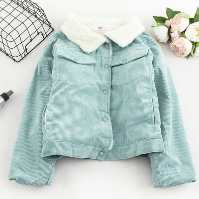 ΝΕΟ μοντέλο γυναικείο μπουφάν με κουμπιά σε ροζ, μπλε, κίτρινο, μπεζ και πράσινο χρώμα