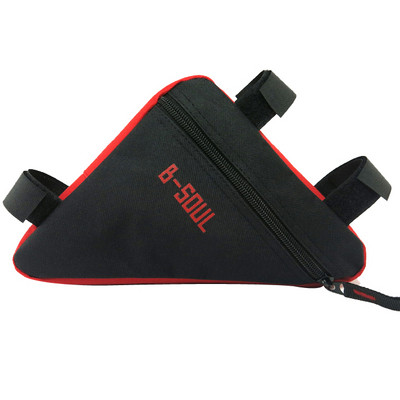 Τριγωνική τσάντα ποδηλάτου σε μαύρο, κόκκινο, κίτρινο και μπλε χρώμα