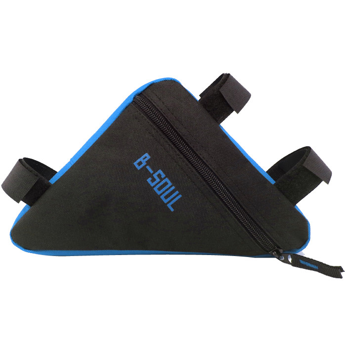 Τριγωνική τσάντα ποδηλάτου σε μαύρο, κόκκινο, κίτρινο και μπλε χρώμα