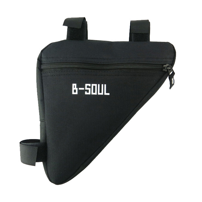 Τριγωνική τσάντα ποδηλάτου σε μαύρο, κόκκινο, κίτρινο και μπλε χρώμα