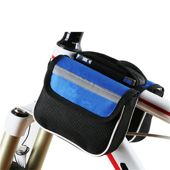 Διπλή τσάντα ποδηλάτου 6 λίτρων με χωρητικότητα μαύρου, κόκκινου και μπλε χρώμα