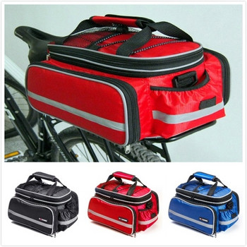 Многофункционална чанта за велосипед с голям капацитет в черен, червен и син цвят
