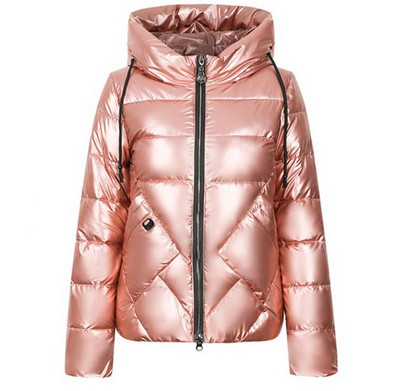 Νέο μοντέλο χειμωνιάτικο γειναικείο μπουφάν με κουκούλα και τσέπες σε τέσσερα χρώματα