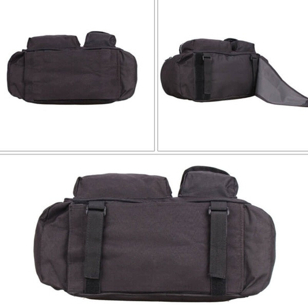 B - SOUL Φορητή τσάντα αποσκευών με μεγάλη χωρητικότητα και πολλές τσέπες σε μαύρο χρώμα