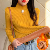 Γυναικείο πουλόβερ σε μπλε, καφέ, μουσταρδή , λευκό και μαύρο χρώμα