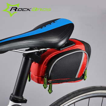 Αδιάβροχη τσάντα ποδηλάτου σε μαύρο, κόκκινο και γκρι χρώμα
