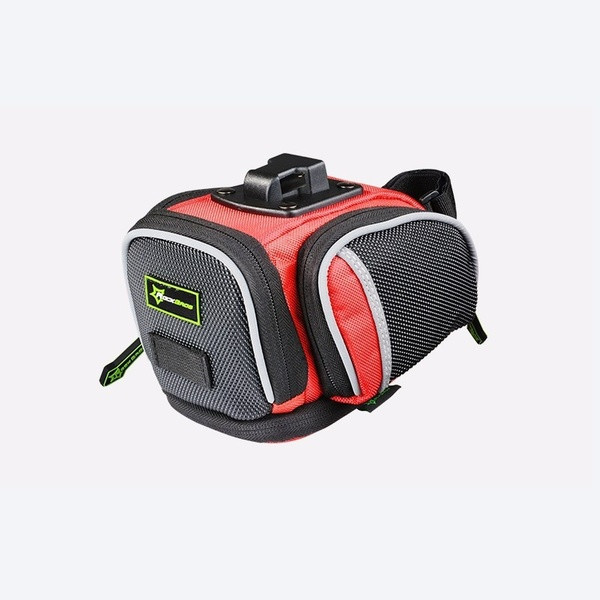 Vízálló kerékpártáska fekete, piros és szürke színben