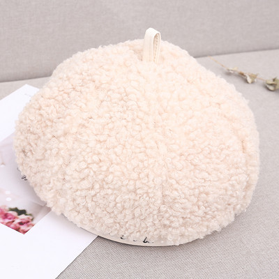 Női plüss barett sapka piros, zöld, bézs, fekete és barna színekben