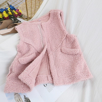 Új modell női puha mellény fehér, bézs, rózsaszín, zöld és barna zsebekkel