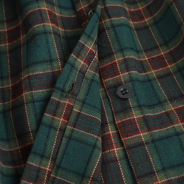 Alkalmi kockás női ing, hosszú ujjú zöld, kék és piros színben