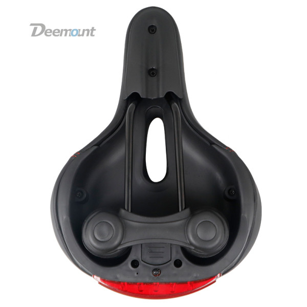 Μαλακό και άνετοκαθίσμα ποδηλάτου με πίσω φώτα σε κόκκινο, πράσινο και μπλε χρώμα