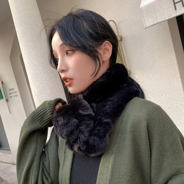 Női téli bolyhos sál fehér, bézs, szürke, rózsaszín és fekete színekben