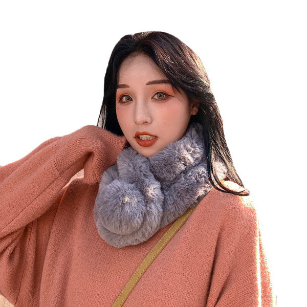 Női téli bolyhos sál fehér, bézs, szürke, rózsaszín és fekete színekben