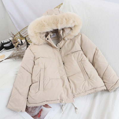 Modern női téli kabát kapucnival és zsebekkel több színben