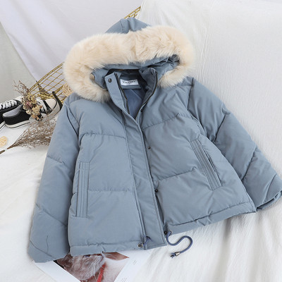 Modern női téli kabát kapucnival és zsebekkel több színben