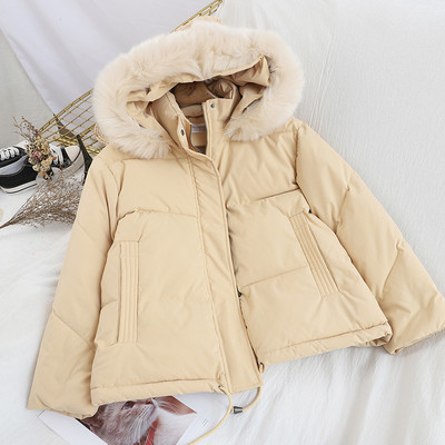 Modern női téli kabát kapucnival és zsebekkel több színben