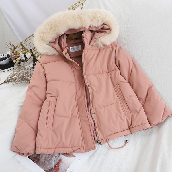 Modern női téli kabát kapucnival és zsebekkel több színben