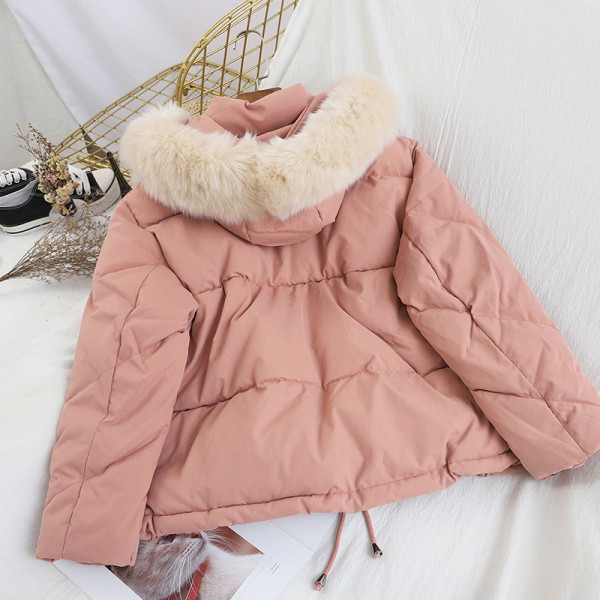 Modern női téli kabát kapucnival és zsebekkel több színben