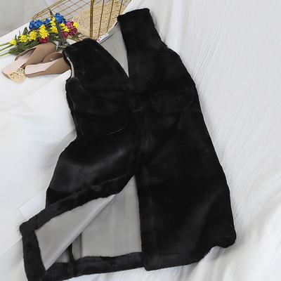 Κομψό μαλακό γυναικείο γιλέκο σε μαύρο, μπεζ, ροζ, μοβ και γκρι χρώμα