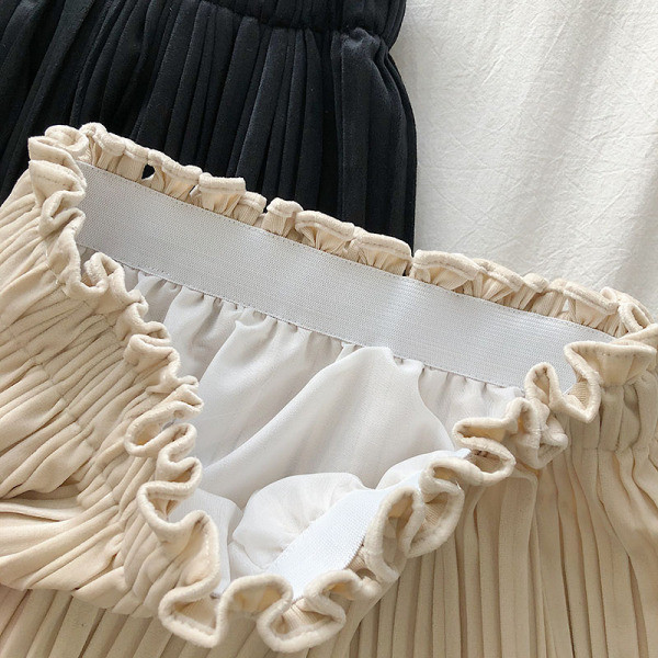 Redős női bársonyszoknya három színben szabott modellben