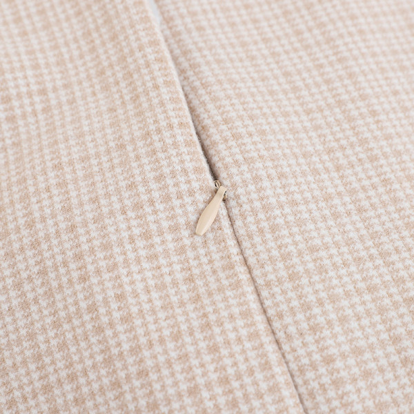 Modern női szoknya szürke és bézs A-vonalú övvel