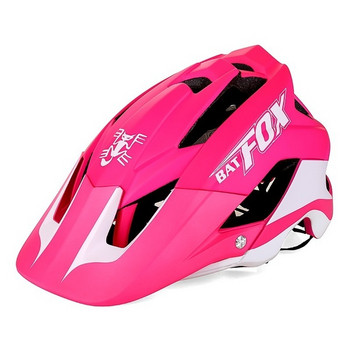 BATFOX Σκληρό κράνος ποδηλάτου Unisex σε κόκκινο, ροζ, κίτρινο, μπλε και λευκό χρώμα