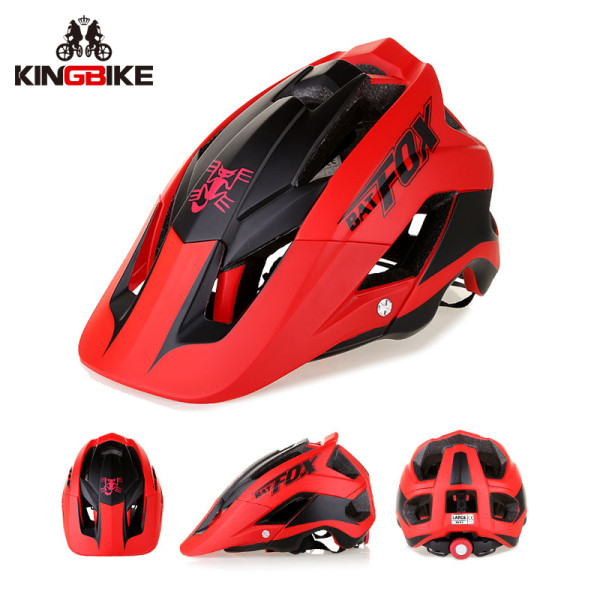 BATFOX Vastag unisex kerékpáros sisak piros, rózsaszín, sárga, kék és fehér színben