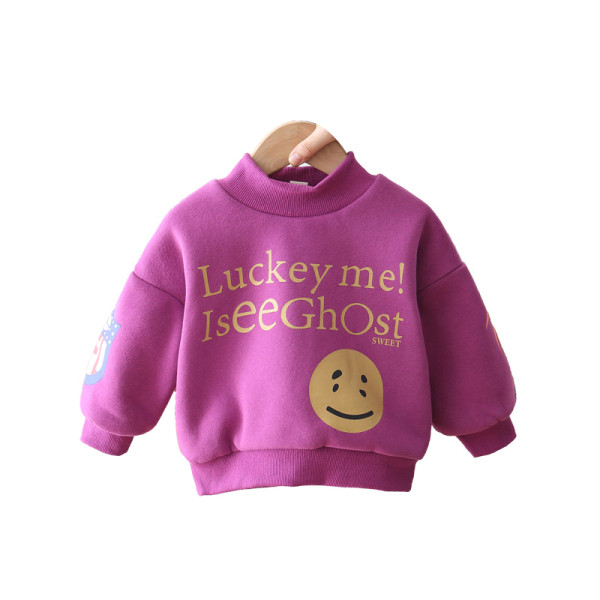 Καθημερινή παιδική  μπλούζα  για αγόρια σε κίτρινο, μοβ και μαύρο χρώμα με κορδέλα