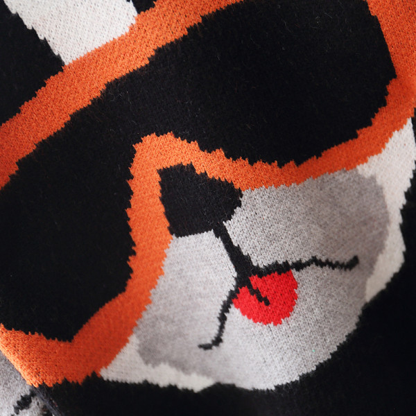 Pulover pentru copii modern, negru, cu decolteu oval și mâneci lungi