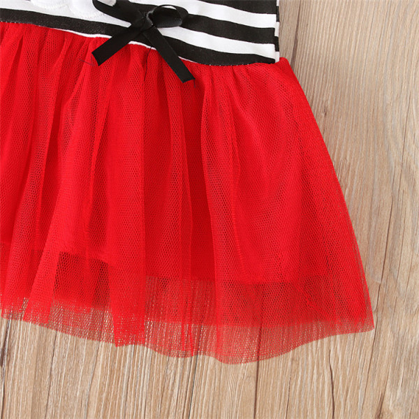 Karácsonyi gyerekruha hosszú ujjal, piros rátéttel