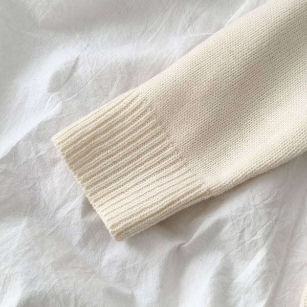 Női pulóver sima modell öt színben polo gallérral és hosszú ujjal