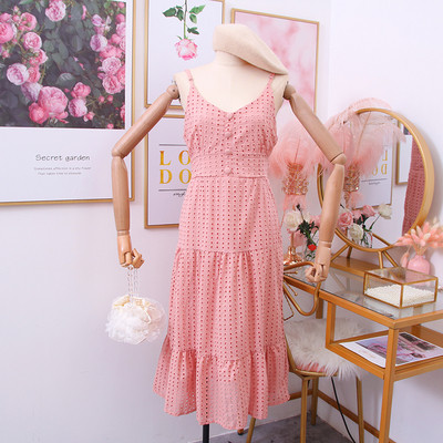 Rochie moderna de dama cu bretele subtiri - model decupat