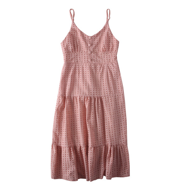 Rochie moderna de dama cu bretele subtiri - model decupat